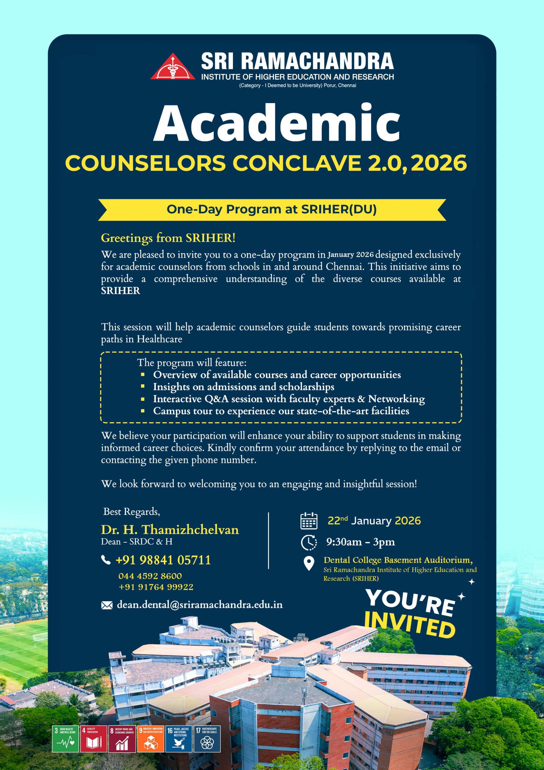 Academic Counselor Conclave brochure