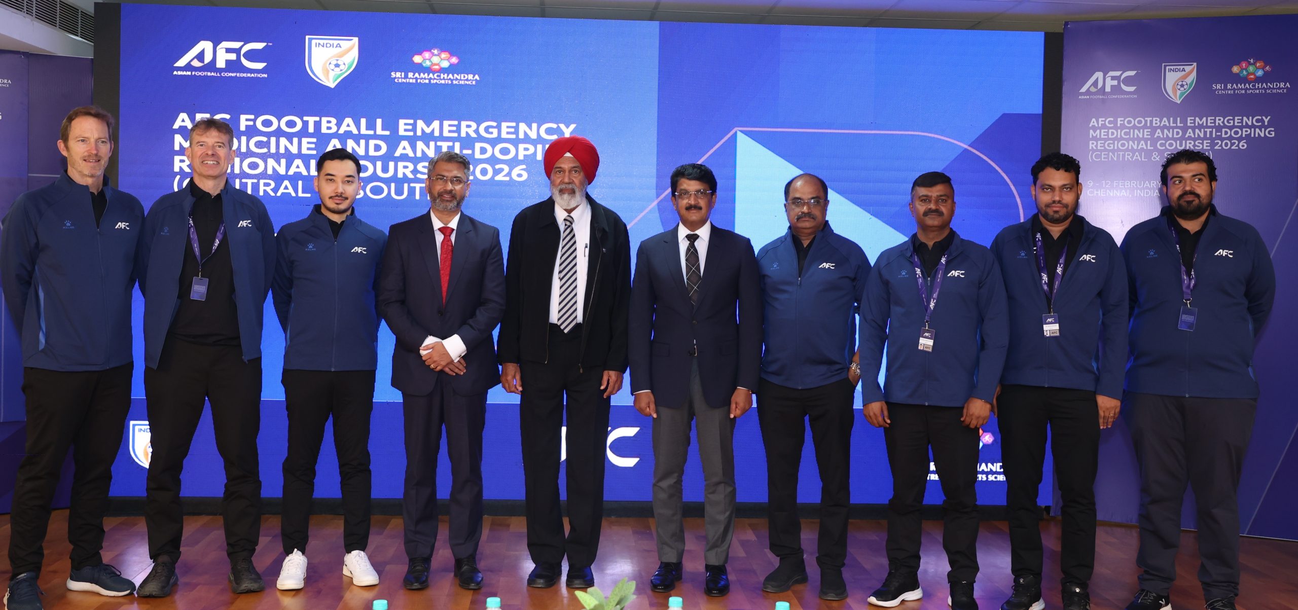 AFC & AIFF launched an Emergency and Anti-doping course at Sri Ramachandra Centre for Sports Science