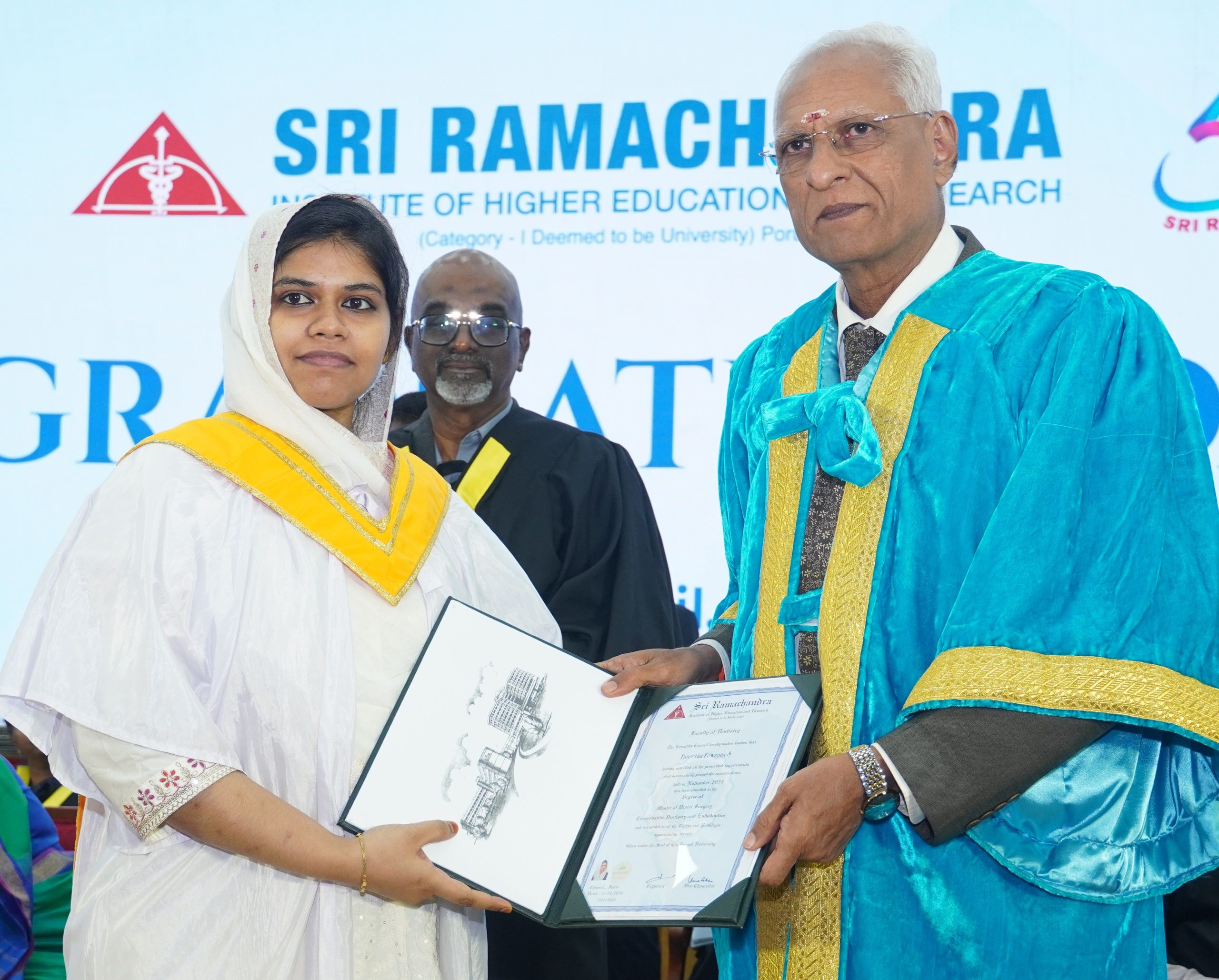 Sri Ramachandra Institute of Higher education and Research held its Graduation day